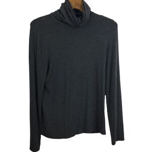 Lord & Taylor Womens Turtle Neck Pullover Sweater Gray Size Medium